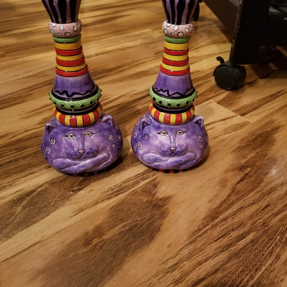 Retro 2 Candle holders  and cookie jar - Picture 9 of 9